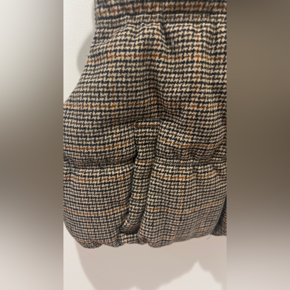 HM Cropped Flannel Houndstooth Vest - Picture 3 of 4